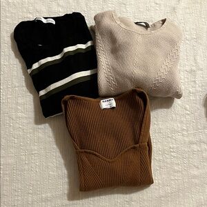 Women’s Sweater Collection - Black, Cream, Brown